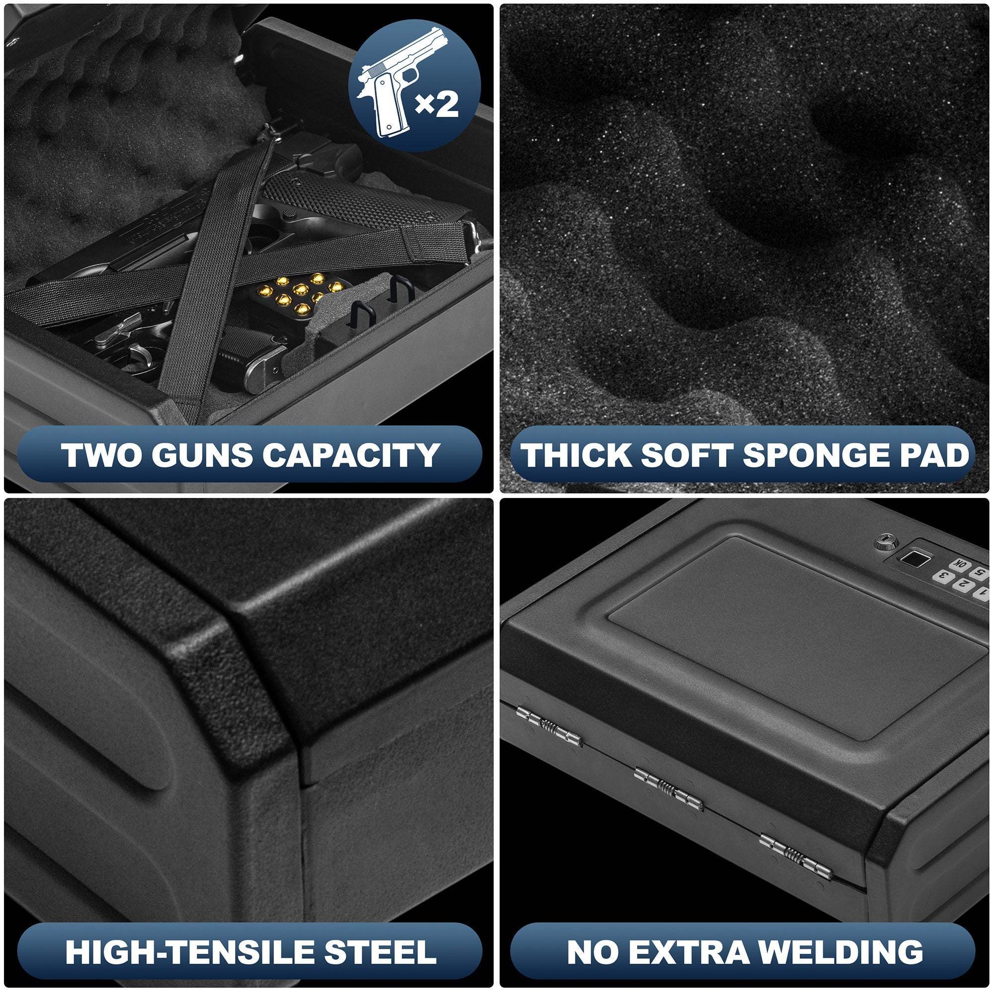 Biometric Quick Access Gun Safe - Gun Safe for Pistols